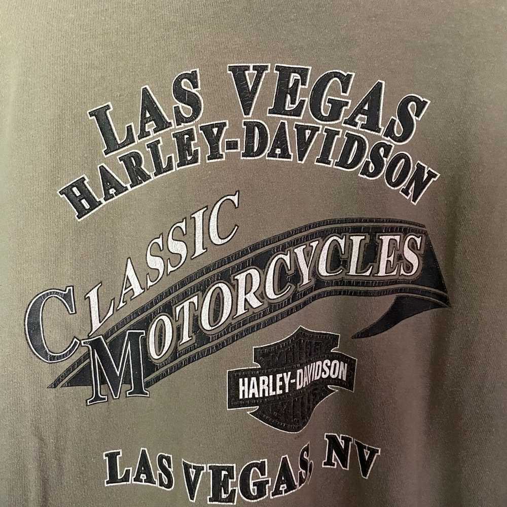 Vintage Harley Davidson Pocket T-Shirt Las Vegas … - image 2