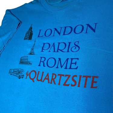 Vintage Quartzite T Shirt London Paris Rome Quart… - image 1