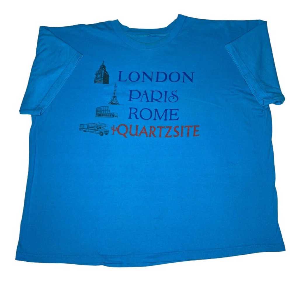 Vintage Quartzite T Shirt London Paris Rome Quart… - image 3