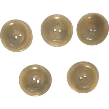 Eye Agate Fashion Buttons Yellow - image 1