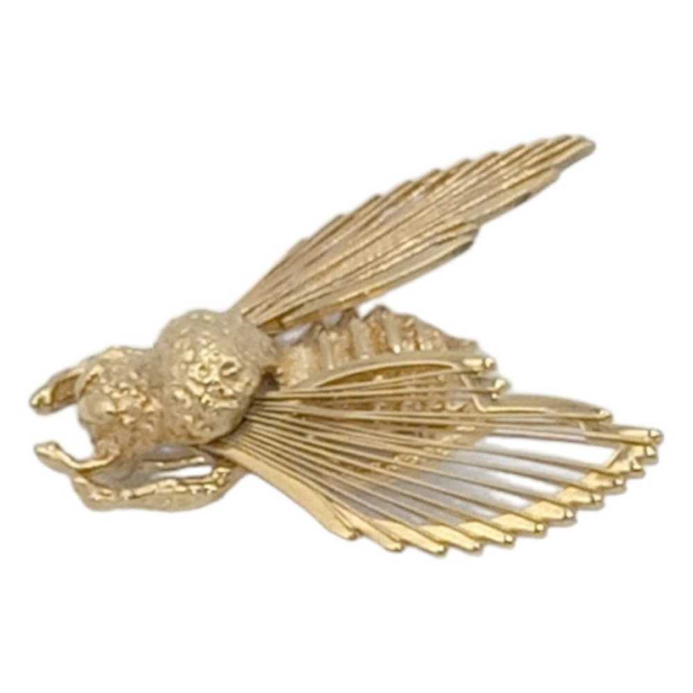 Vintage Gold Bumble Bee Brooch - image 3