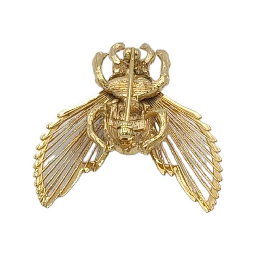 Vintage Gold Bumble Bee Brooch - image 5