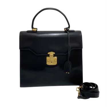 GUCCI Old Vintage Ladylock Calf Leather 2way Hand… - image 1
