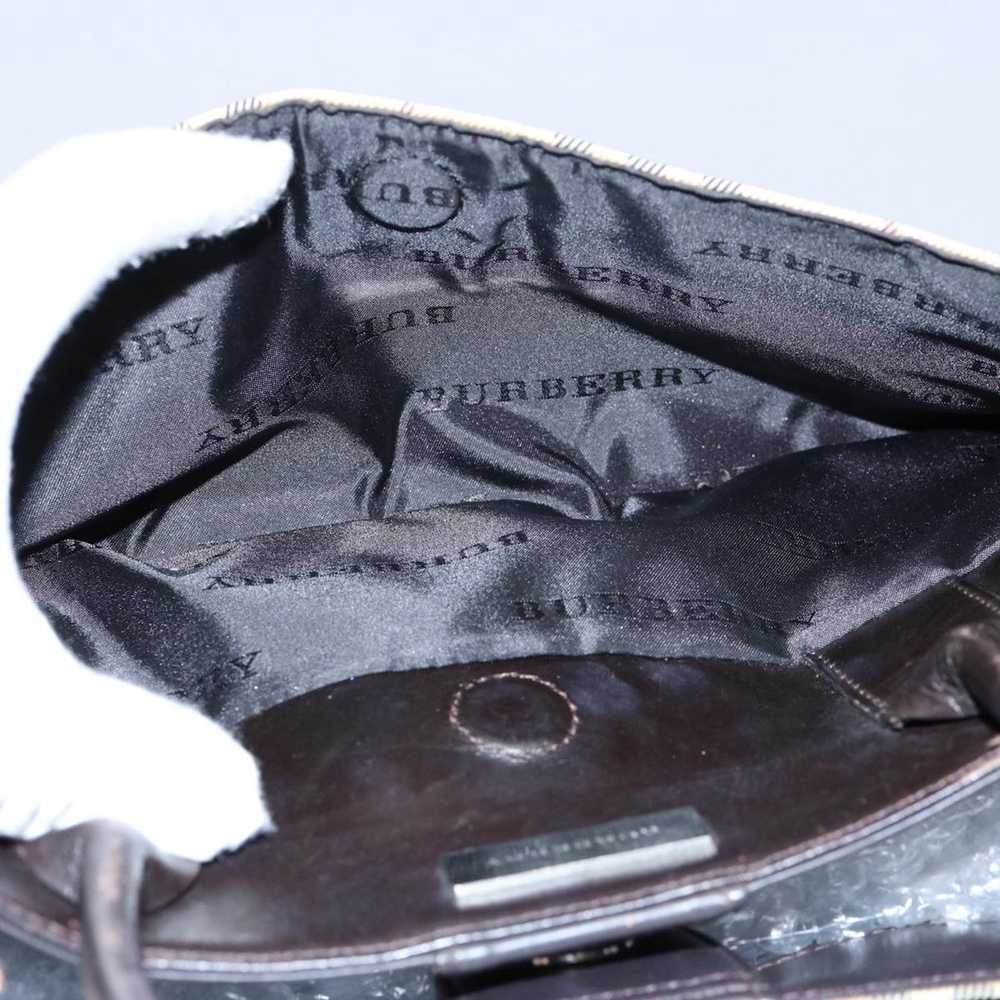 Burberry BURBERRY Nova Check Hand Bag Nylon Beige… - image 11