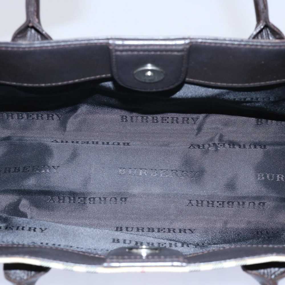 Burberry BURBERRY Nova Check Hand Bag Nylon Beige… - image 12