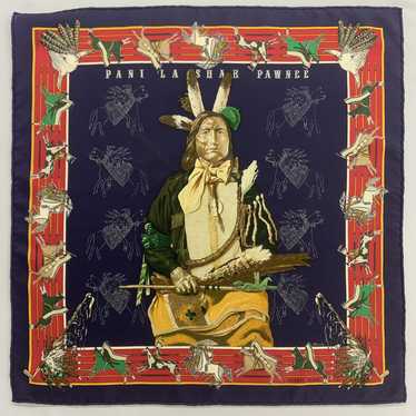 Hermes × Vintage Pani La Shar Pawnee Silk Handker… - image 1