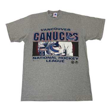 Vintage VANCOUVER CANUCKS HOCKEY T-shirt Authentic Giardini Sportswear Size  M Medium Shirt Orca Logo Tee -  Canada