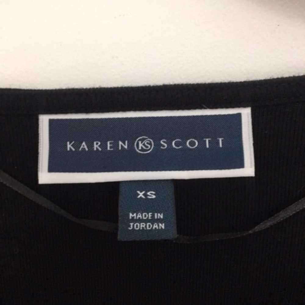 Other Karen Scott SZ XS Black top - image 3