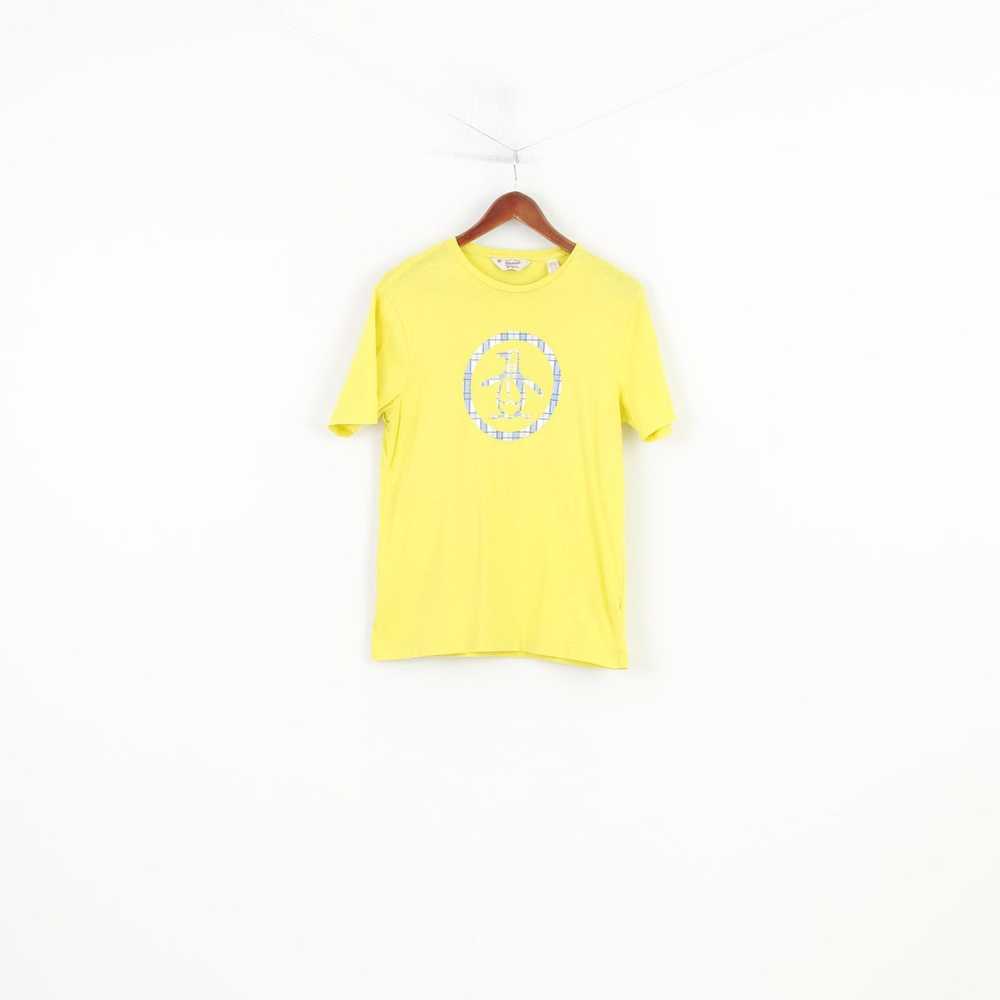 Original Penguin Penguin Men S T-Shirt Yellow Cot… - image 1