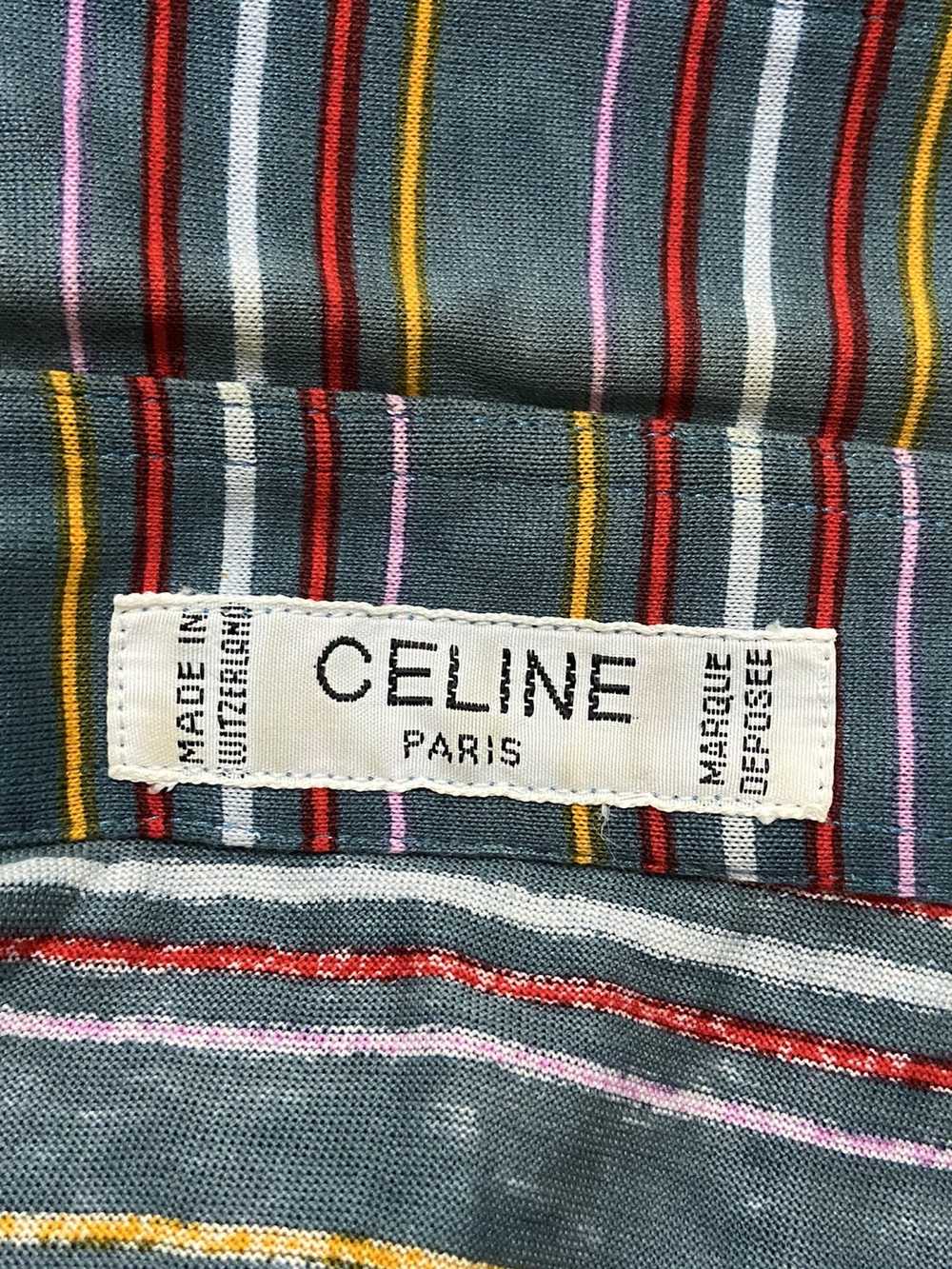 Celine × Luxury Celine multicolour striping small… - image 6