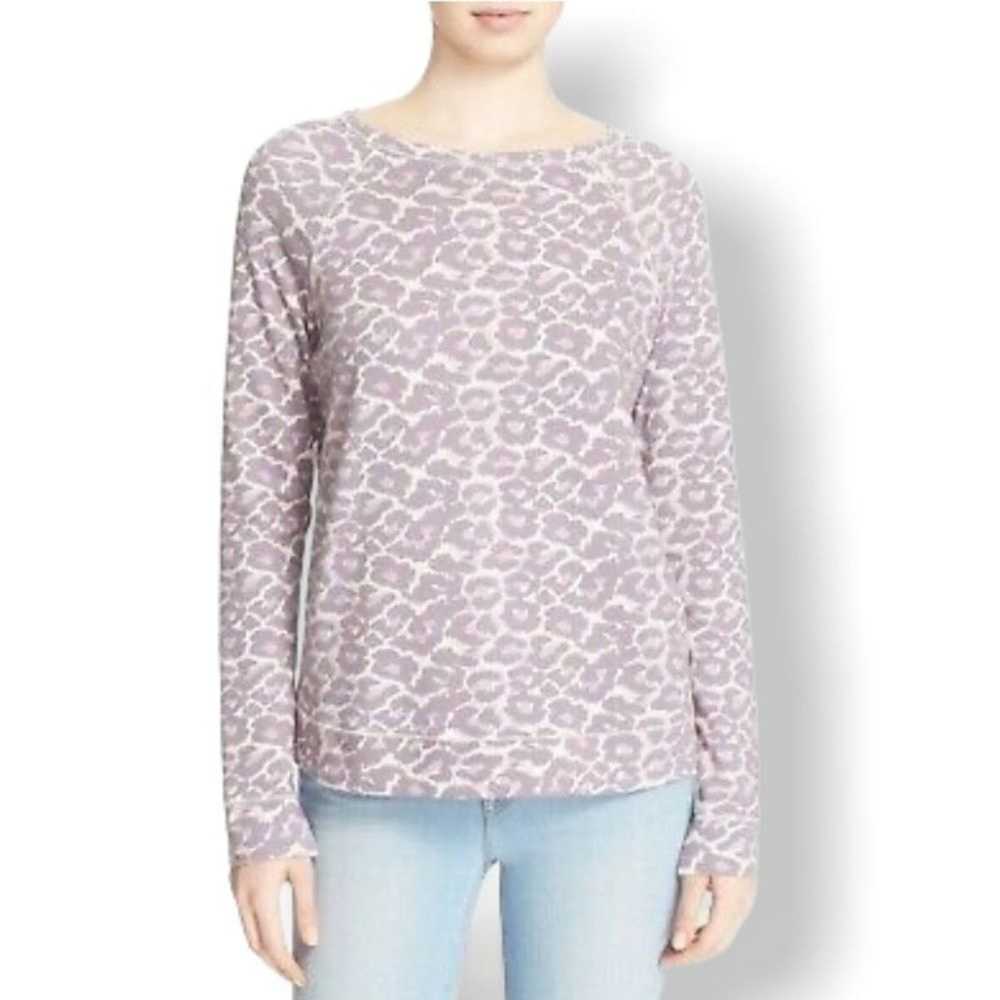 Joie Soft Joie purple leopard sweater - image 2