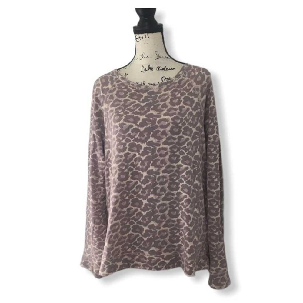 Joie Soft Joie purple leopard sweater - image 3