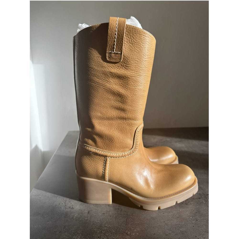 Chloé Leather cowboy boots - image 2