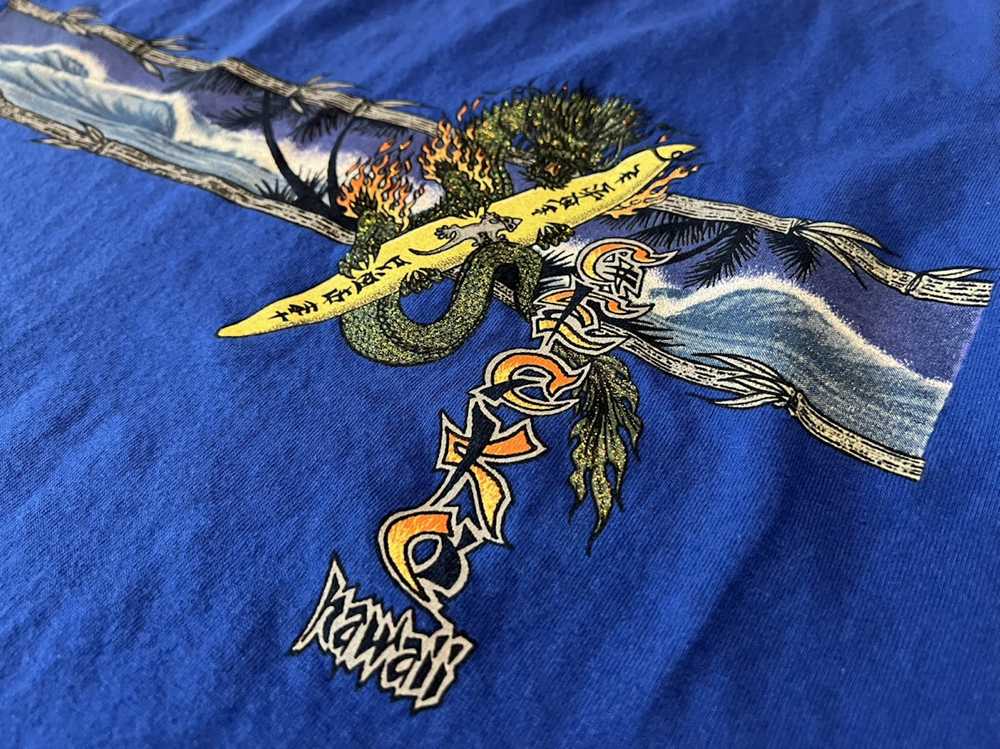 Hawaiian Shirt × Made In Usa Vtg Gecko Hawaii Dra… - image 3