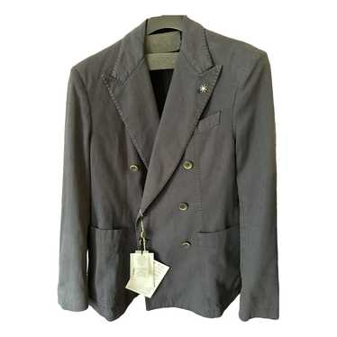 Manuel Ritz double-breasted wool suit - Grey