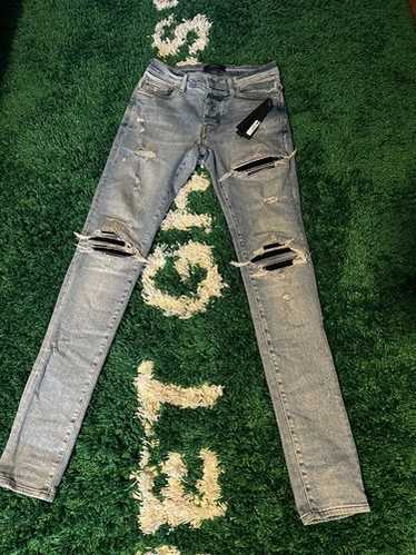 希少【AMIRI】MX1 クラック ペイント ジーンズ 32 AMIRI - アミリ MX1 JEANS クラッシュデニムパンツ メンズ 33