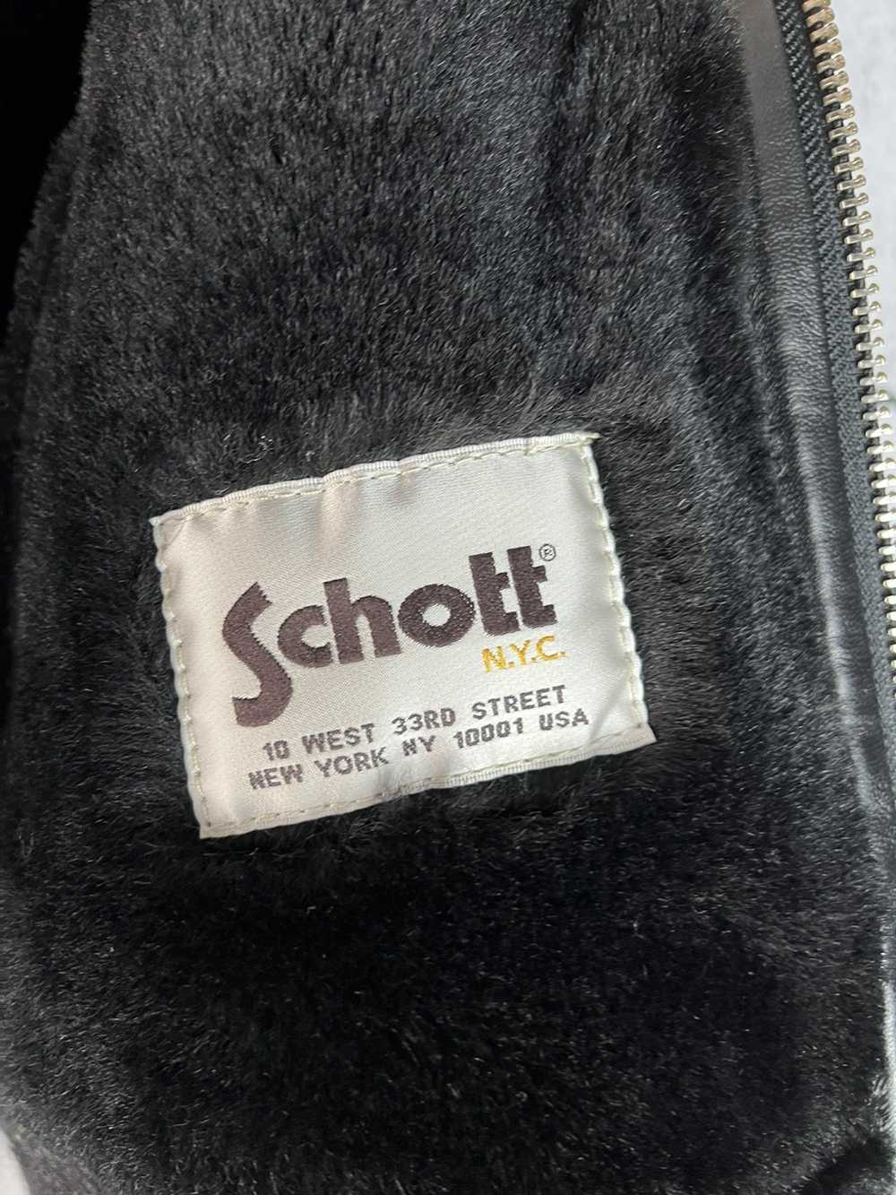 Genuine Leather × Schott × Sheepskin Coat Schott … - image 4