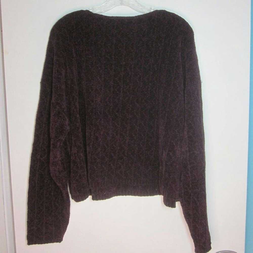 Eileen Fisher 1980's Vintage Eileen Fisher Dark P… - image 11