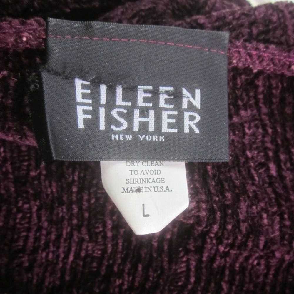 Eileen Fisher 1980's Vintage Eileen Fisher Dark P… - image 3