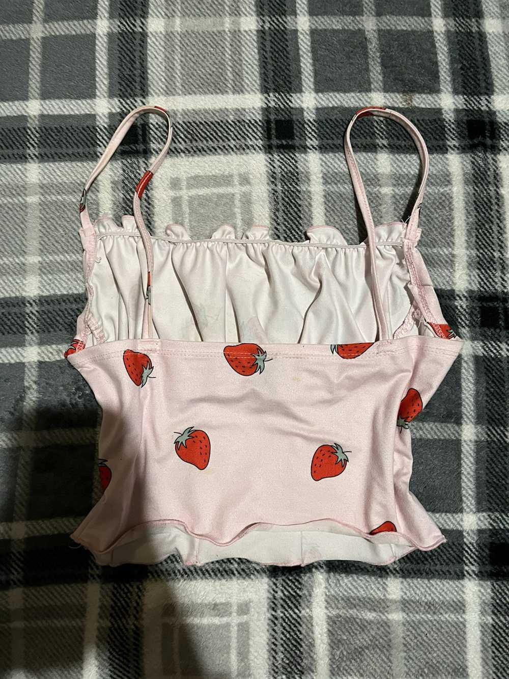 Shein Strawberry Pink Ruched Top - image 2