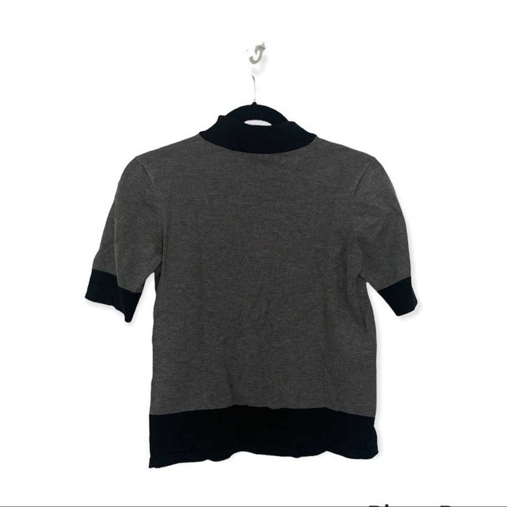 Other Laura Petites SZ S grey and black shirt sle… - image 3