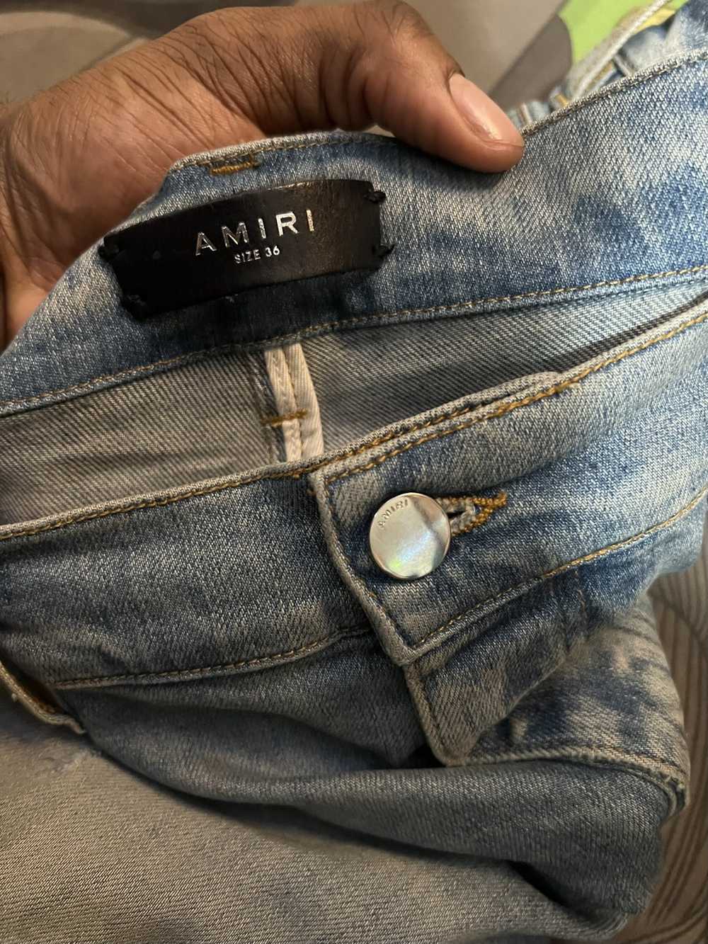 Amiri Amiri blue thrasher jeans - image 4