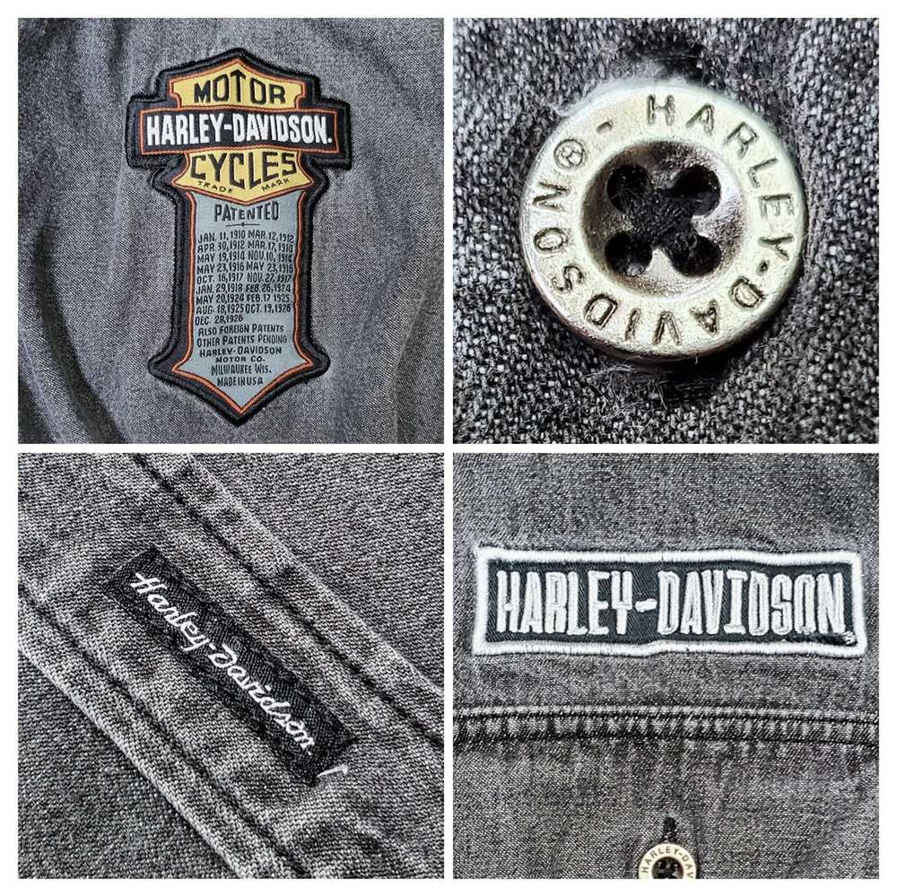 Biker Denim × Harley Davidson × Vintage Y2K Harle… - image 9