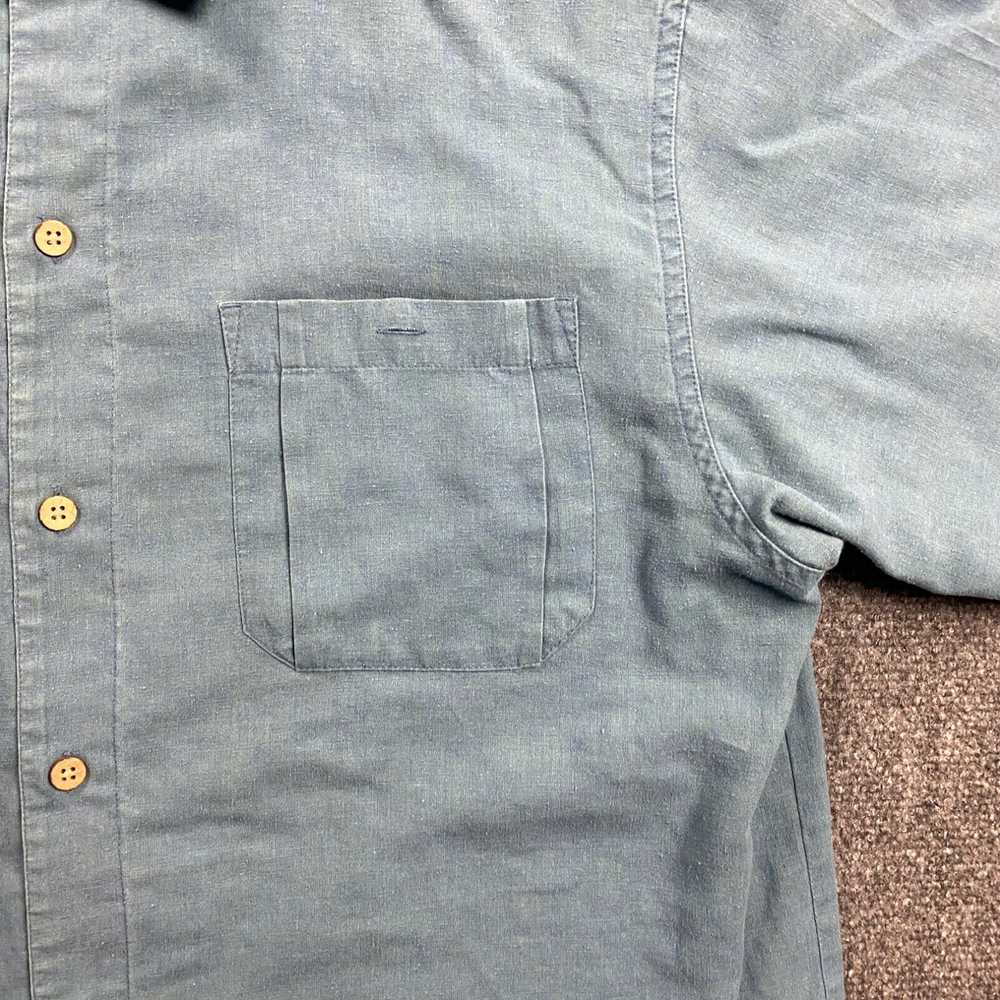 Vintage REI Shirt Adults Medium Blue Button Up Fr… - image 3