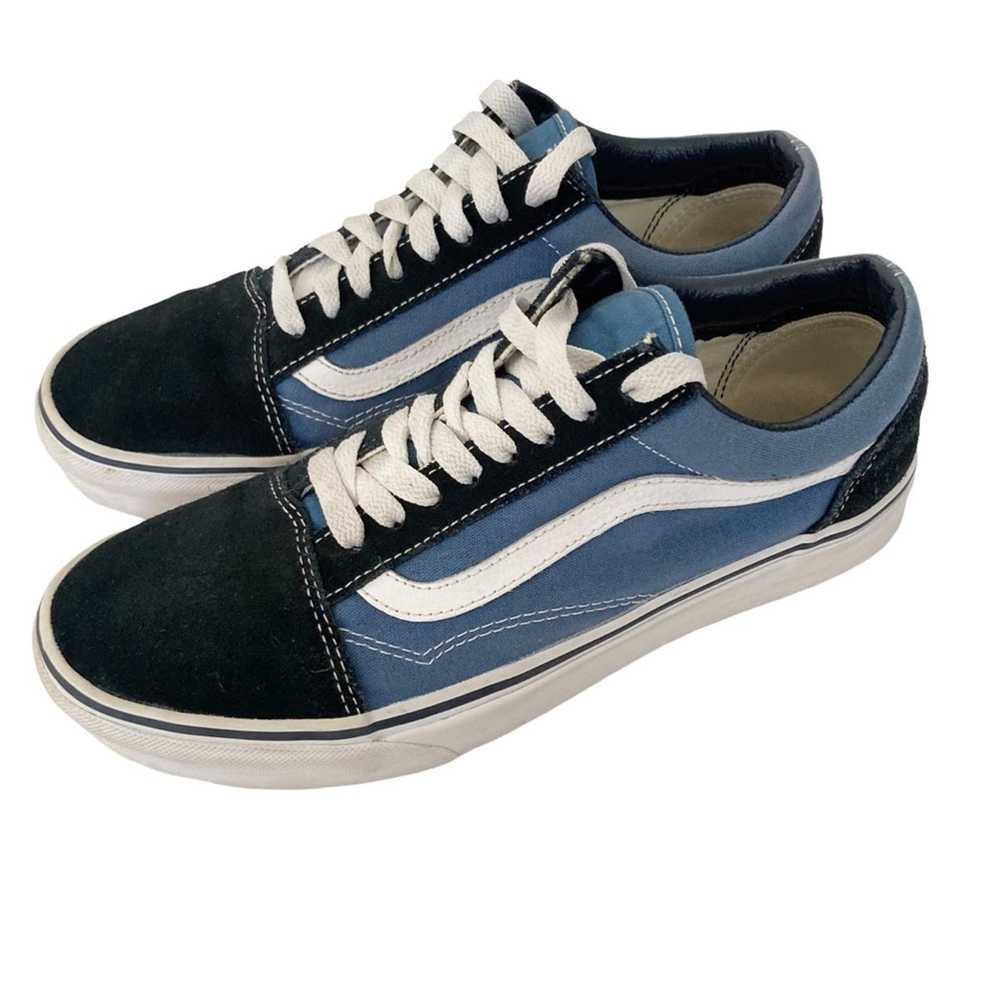 Vans Vans Black Blue Colorblock Low Top Sneakers … - image 3