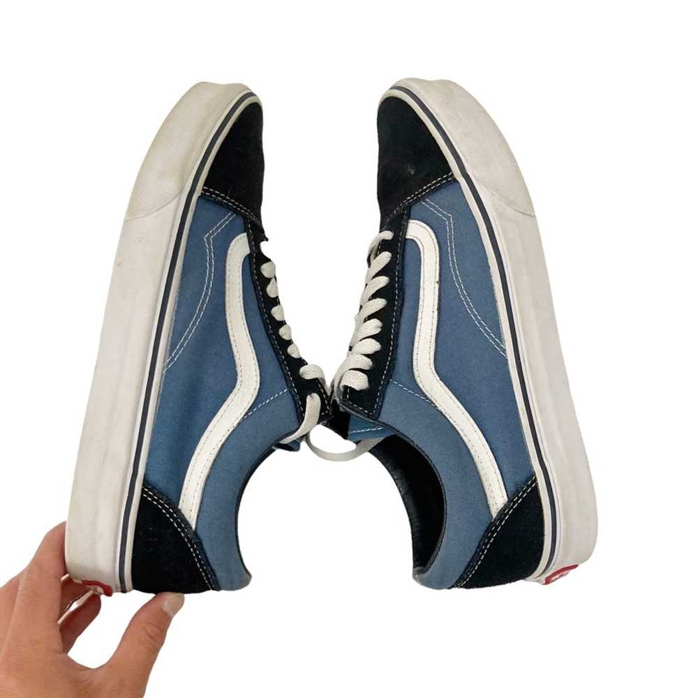 Vans Vans Black Blue Colorblock Low Top Sneakers … - image 9