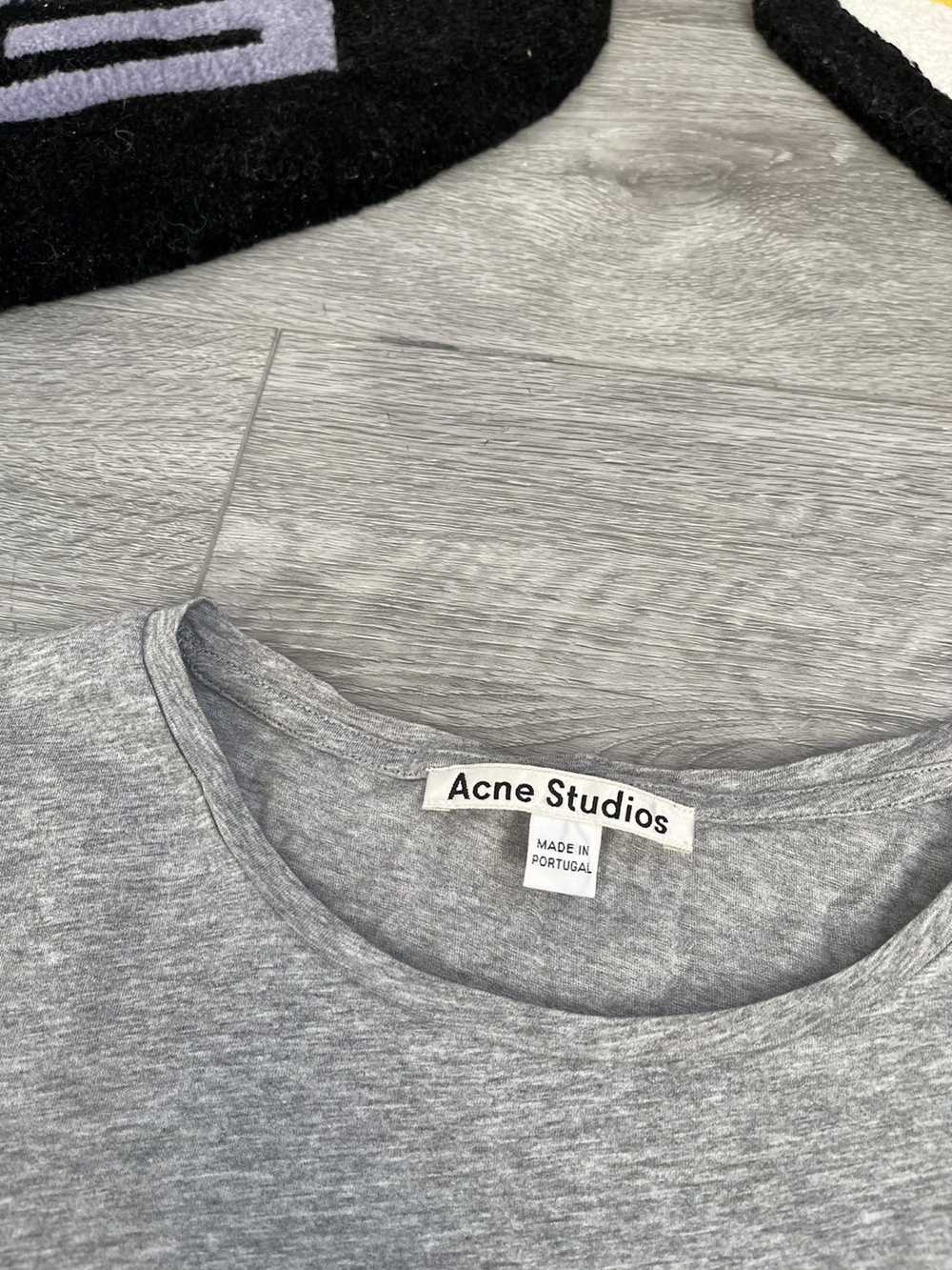 Acne Studios × Luxury × Vintage Basic grey tee ac… - image 2