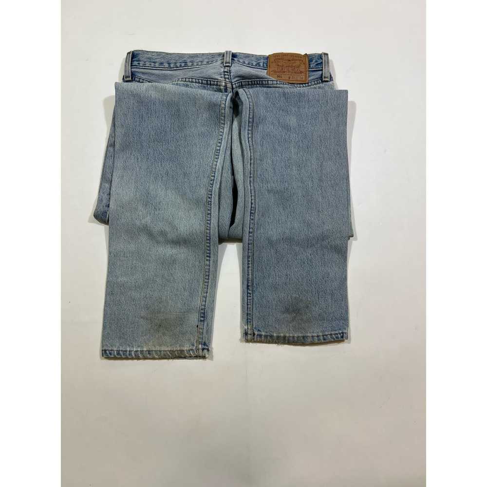 Levi's Vintage 90s Levis 501 repaired jeans (31x3… - image 4