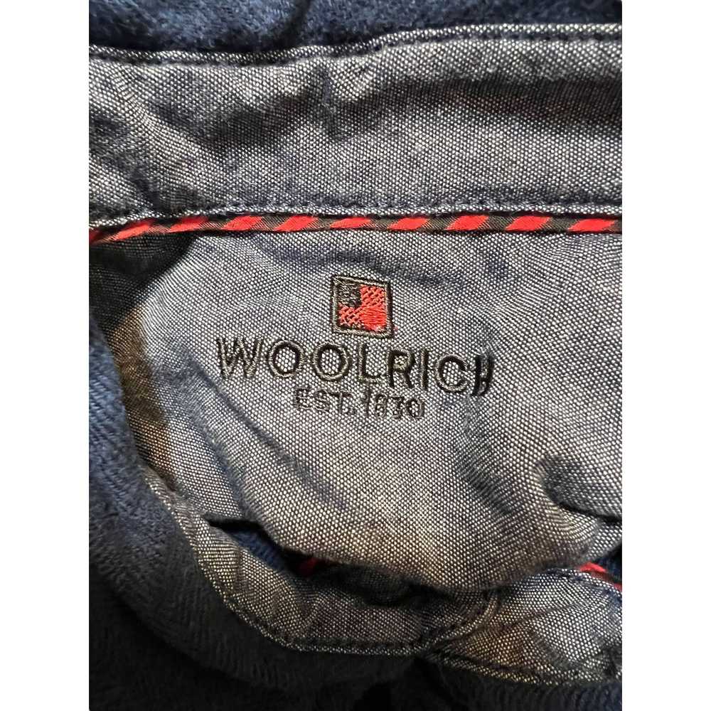 Woolrich Woolen Mills Woolrich Blue Flannel Shirt… - image 4