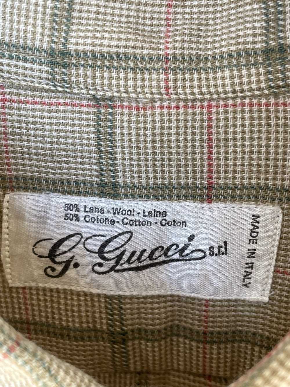 Gucci × Tom Ford × Vintage Gucci Shirt Check Mono… - image 5