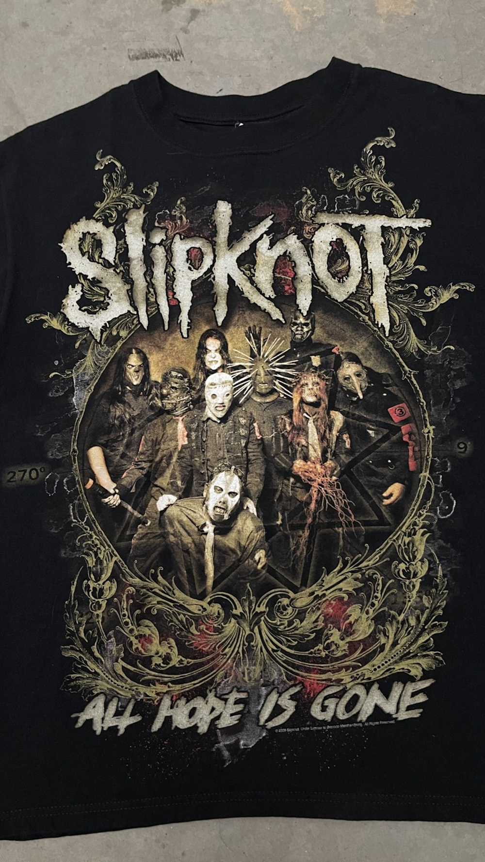 Rock T Shirt × Slipknot × Vintage 2009 Slipknot A… - image 2
