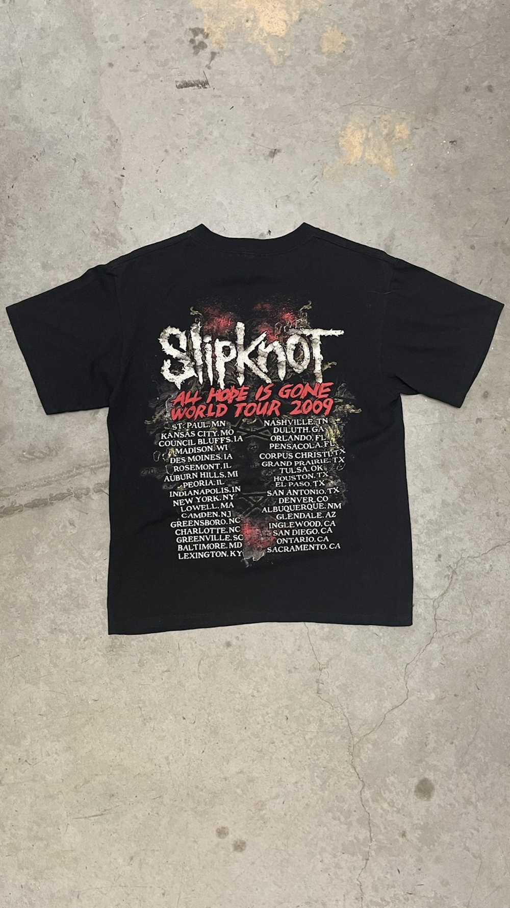 Rock T Shirt × Slipknot × Vintage 2009 Slipknot A… - image 5