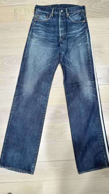 Y-3 Yohji Yamamoto Adidas SS04 3 Strip Spotted Horse Denim Jeans 32x30