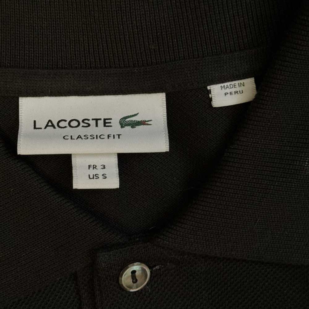 Lacoste Lacoste Black Long Sleeve Polo - image 2