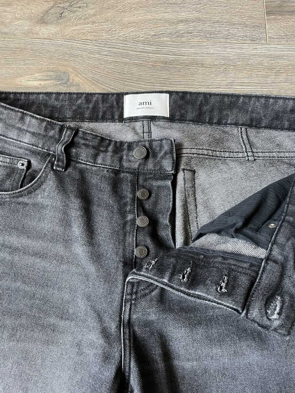 AMI AMI Black Vintage Wash Jeans - image 3