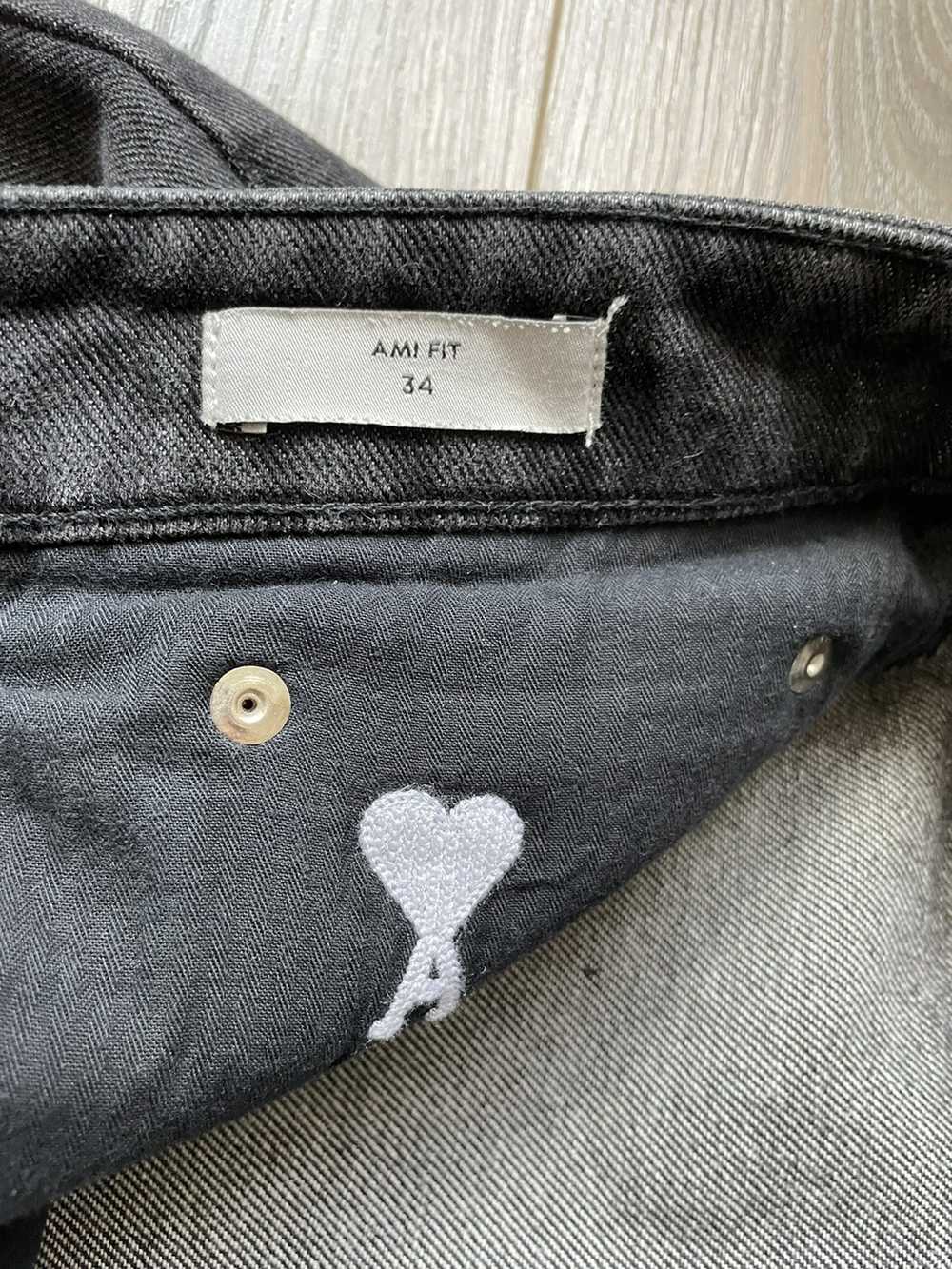 AMI AMI Black Vintage Wash Jeans - image 4