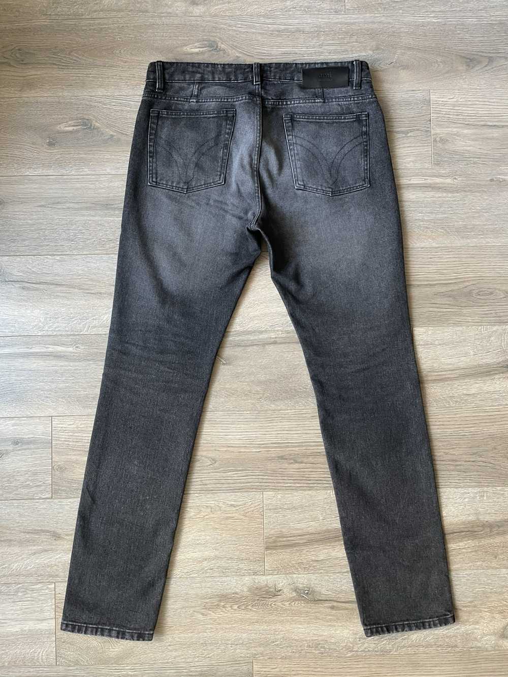 AMI AMI Black Vintage Wash Jeans - image 7