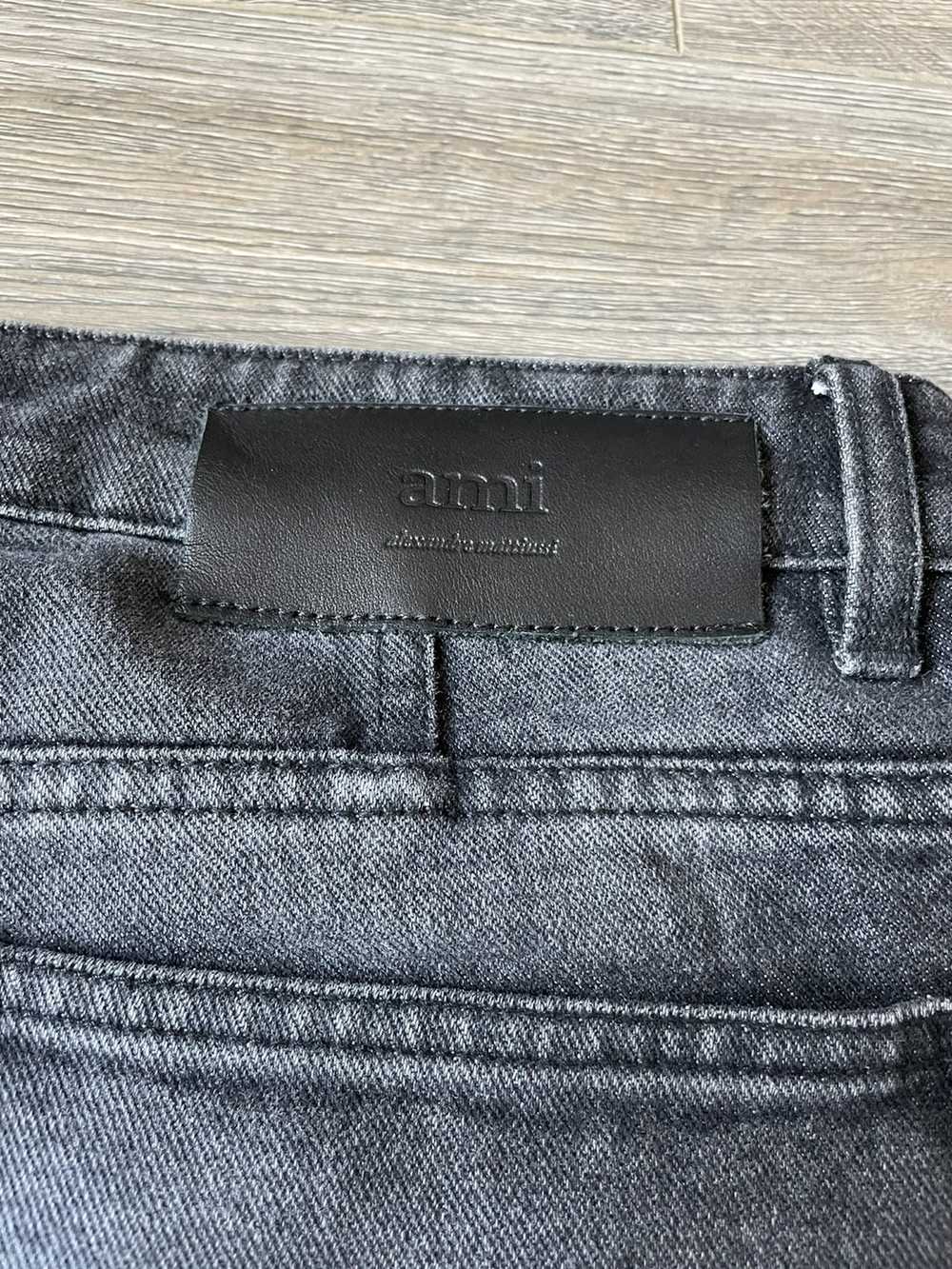 AMI AMI Black Vintage Wash Jeans - image 8