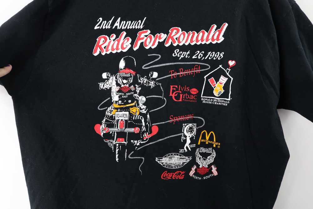 Vintage Vintage 90s Out Ride For Ronald Motorcycl… - image 7
