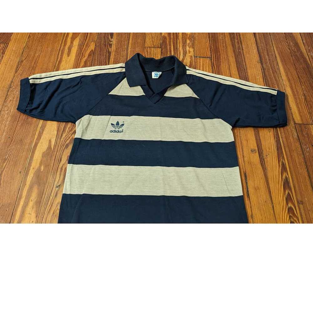 Adidas Adidas VTG 70's 80's Gold/Blue Polo Size L… - image 3