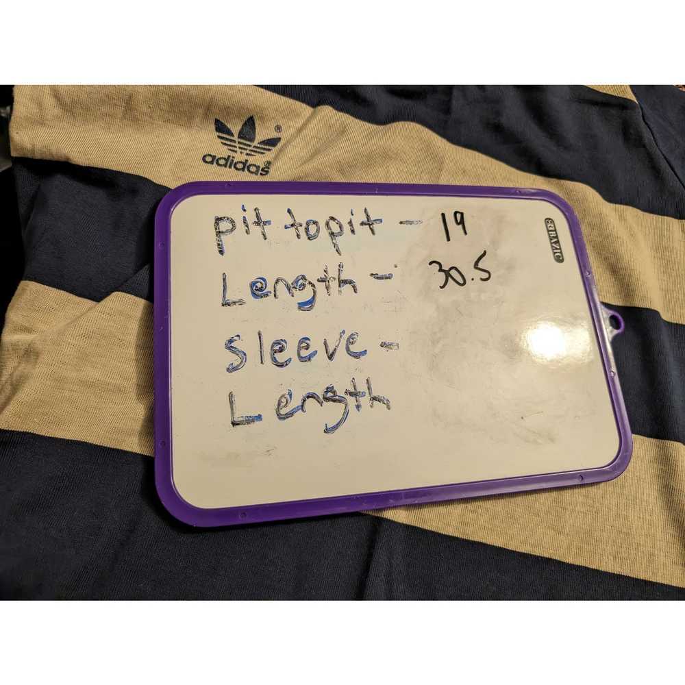 Adidas Adidas VTG 70's 80's Gold/Blue Polo Size L… - image 6