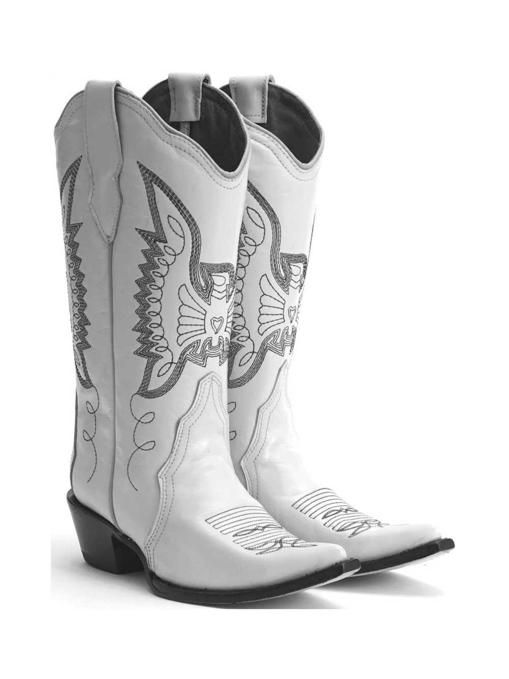 Montserrat Messeguer Leather Western Cowboy Boots - image 1