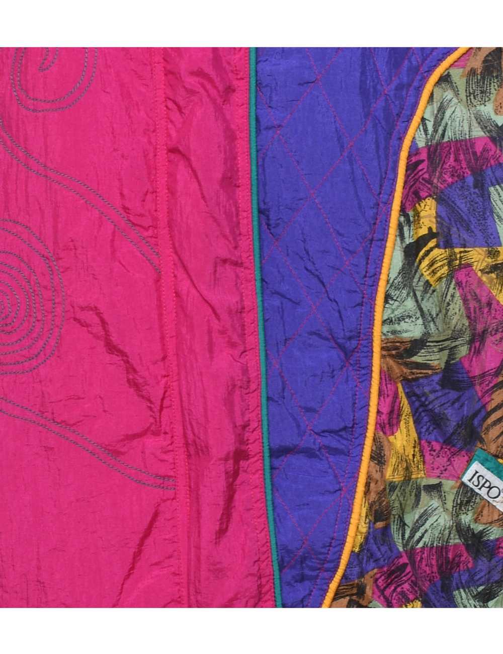 Abstract Print Multi-Colour 1990s Nylon Jacket - M - image 3