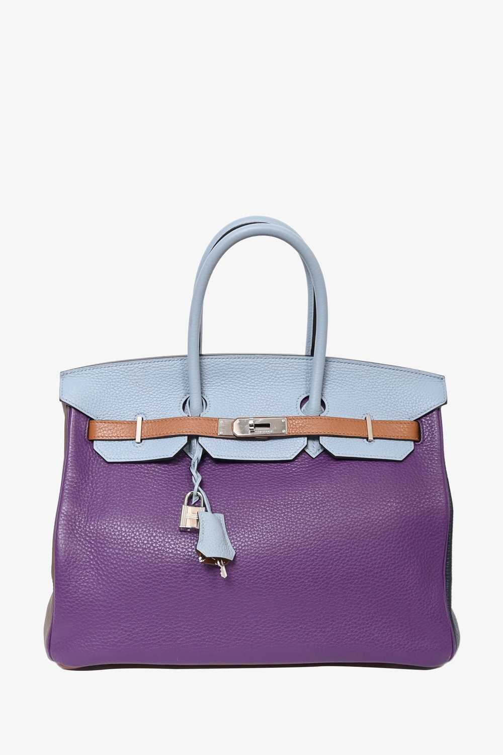 Hermès 2012 Clemence Leather Arlequin Birkin 35 - image 1