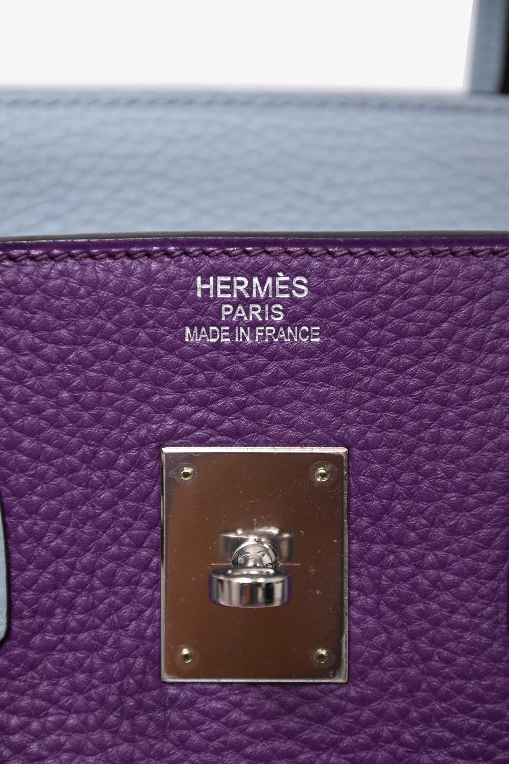 Hermès 2012 Clemence Leather Arlequin Birkin 35 - image 5