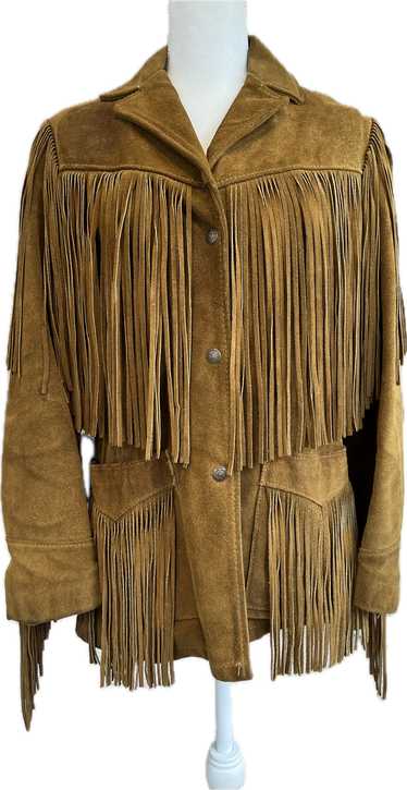 Vintage Schott Rancher Brown Fringe Suede Leather 